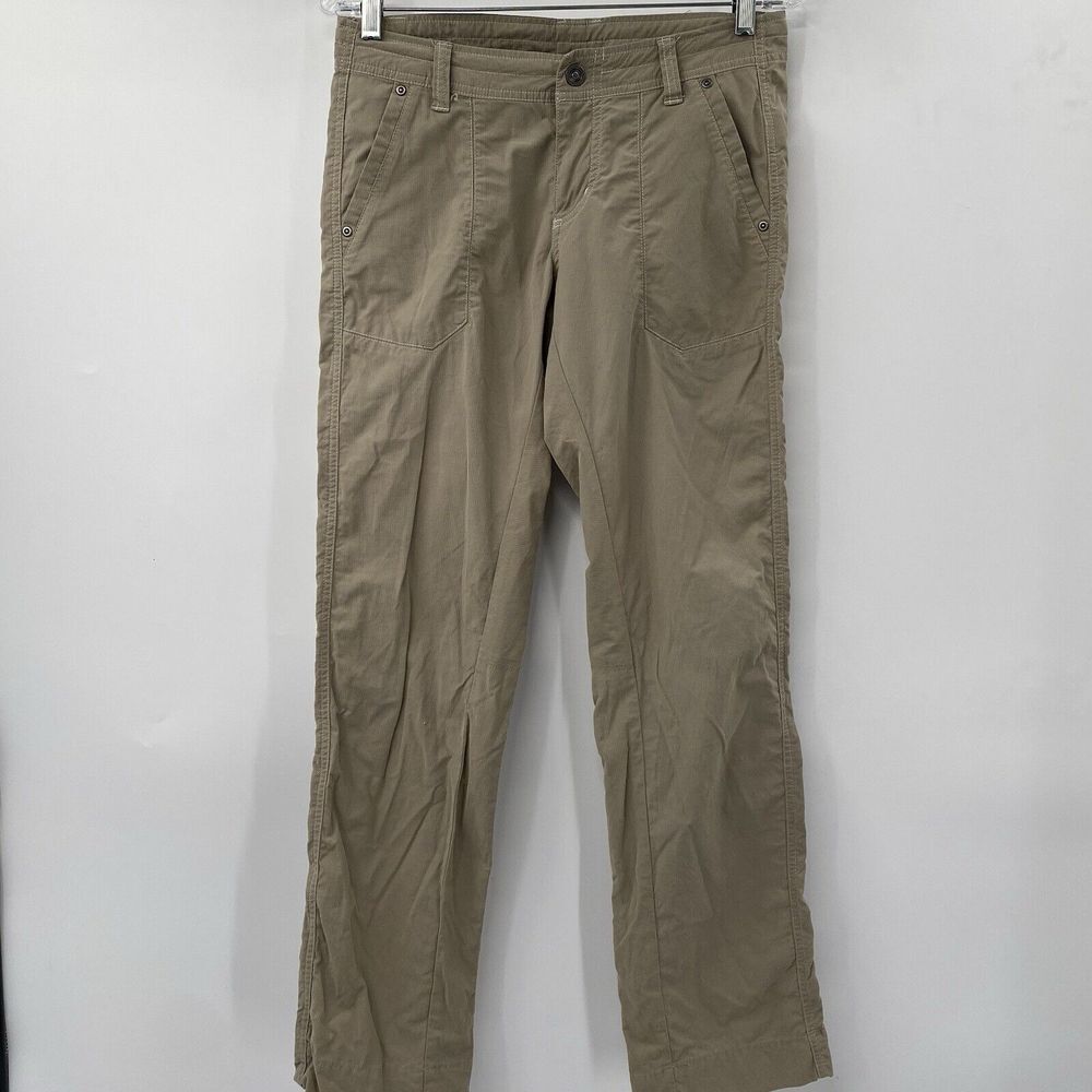 Kuhl Women's 4 Beige‎ Stretch Low Rise Casual Outdoor Hiking Straight Leg Pants - Picture 2 of 5